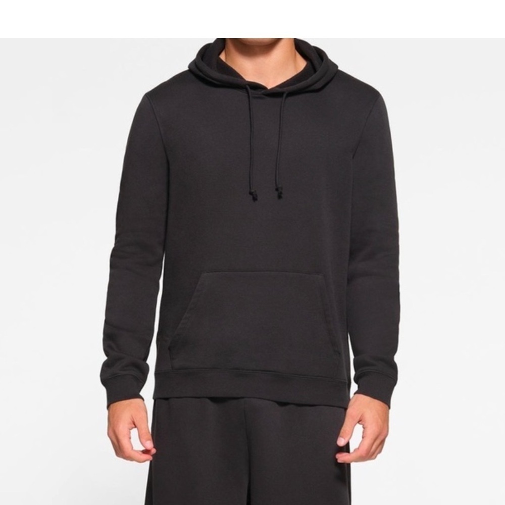 NWT Skims Lounge Fleece Hoodie new men's sweatshirt black SIZE L (Fab)